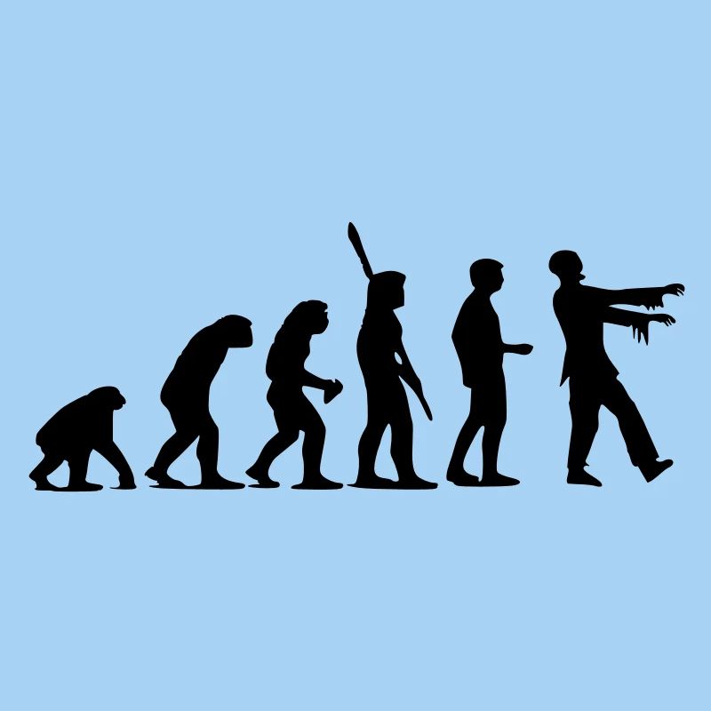 Zombie Evolution (monochrome)