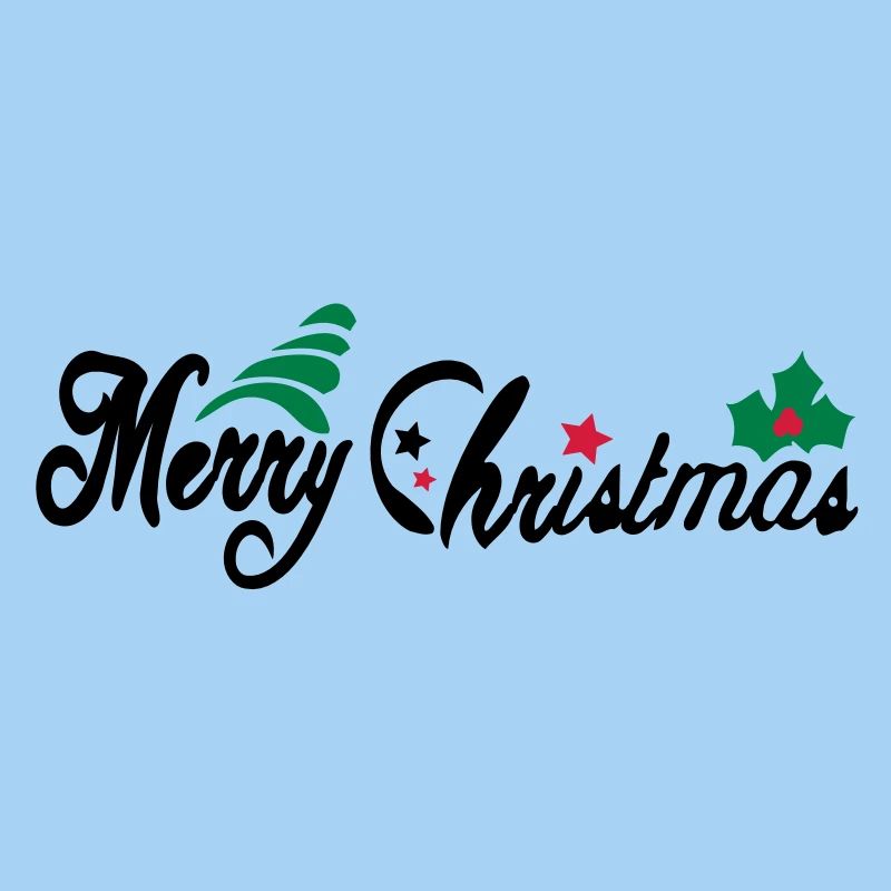 merry_christms_text_tree_holy_leaves