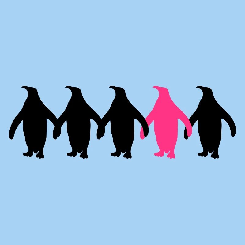 Be Different Pinguine Muster Lustig