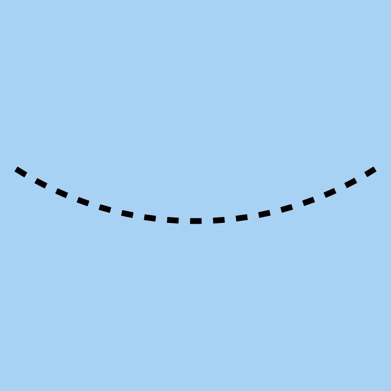 Dashed Curved Line