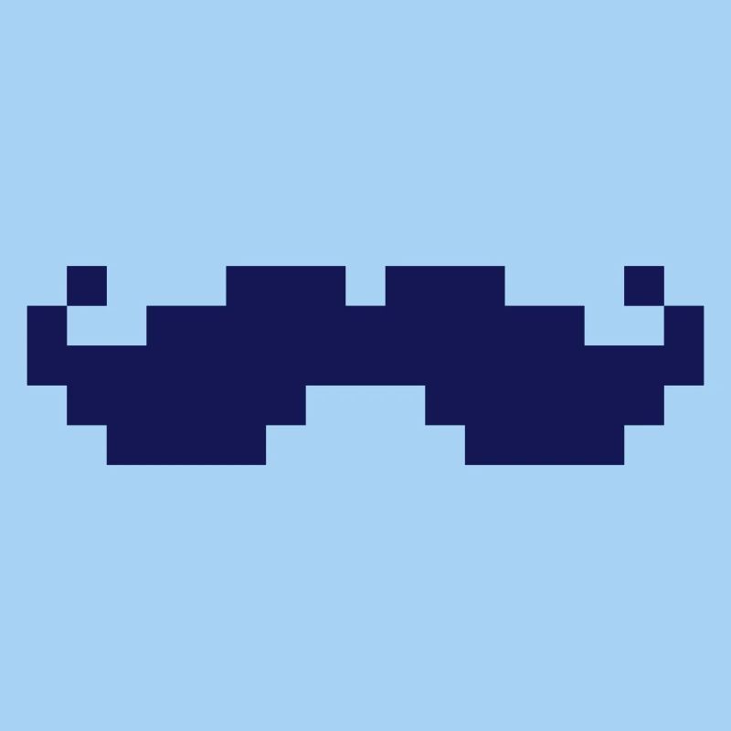 8bit pixel moustache
