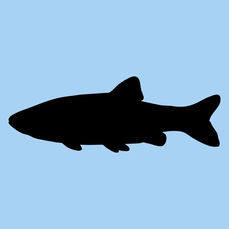 Chiot de silhouette de poisson