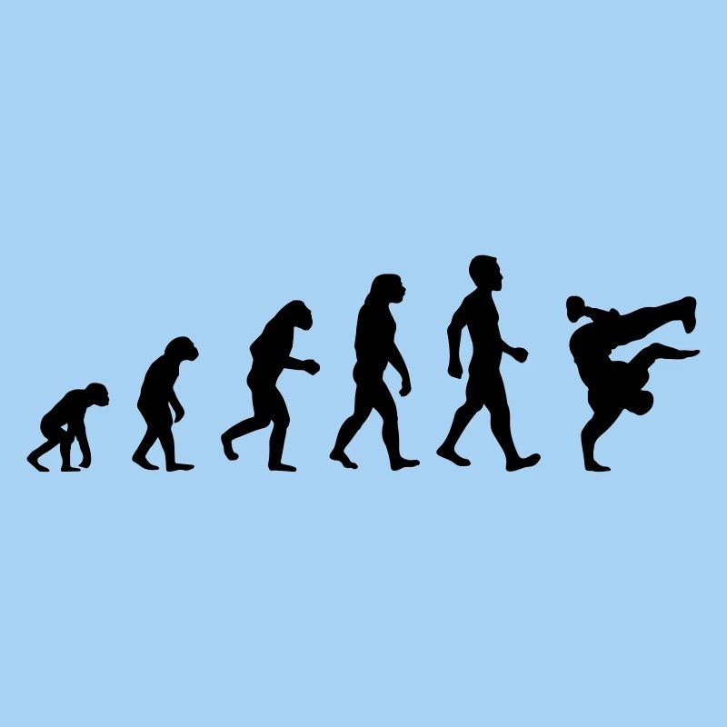 Evolution Breakdance Motiv als Geschenk