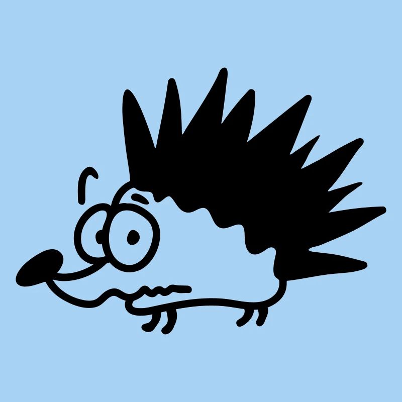 ängstlicher Igel - line