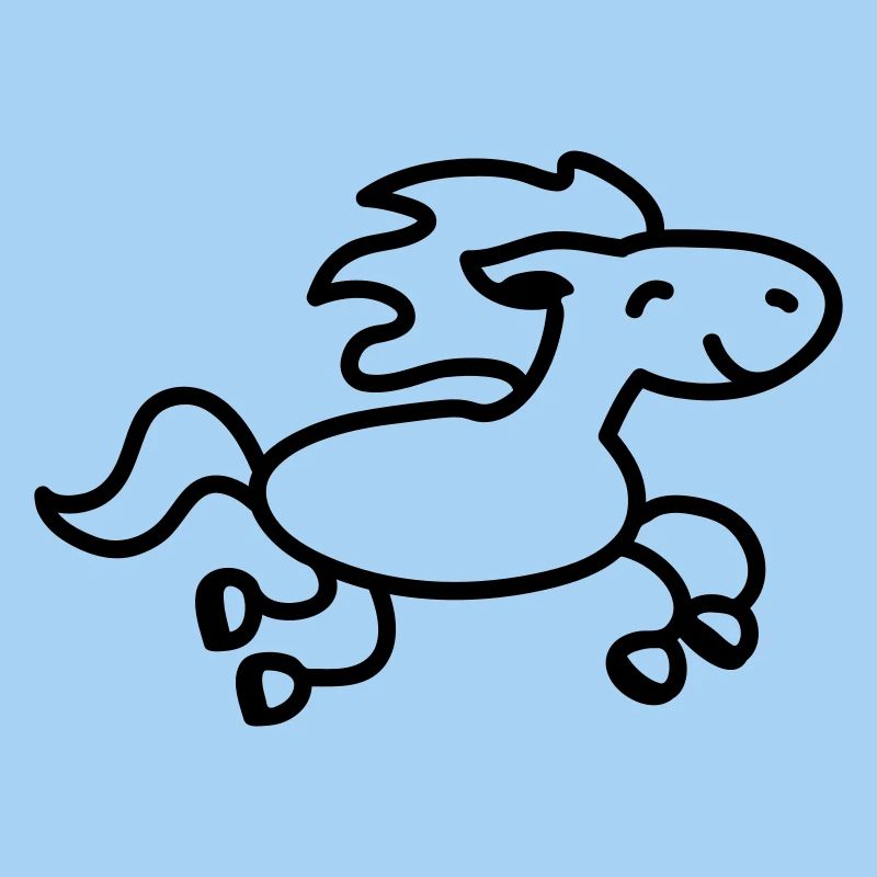 Cheval saute - ligne
