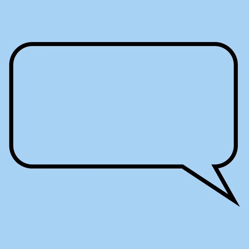 Sprechblase // Comic // Spruch machen // Aussage