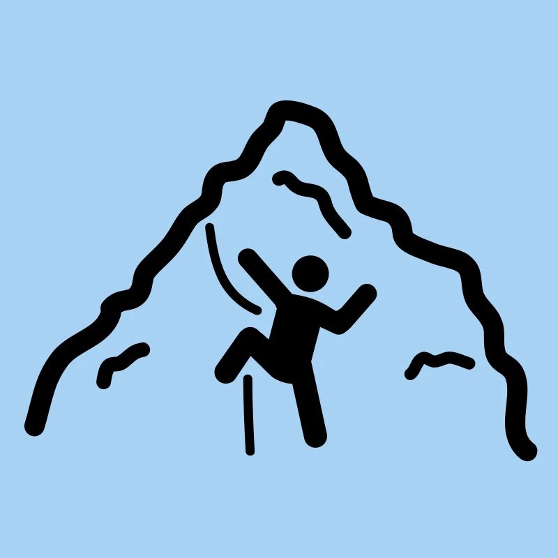bergsteiger climbing