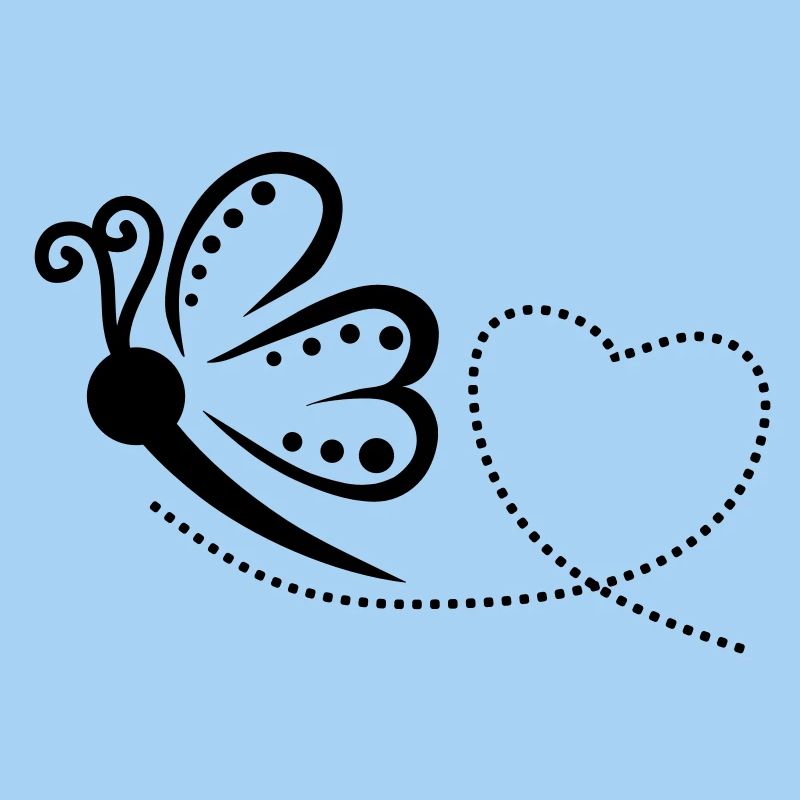 Butterfly heart design