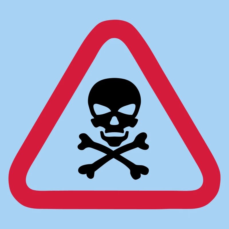 skull danger triangle panel 280)