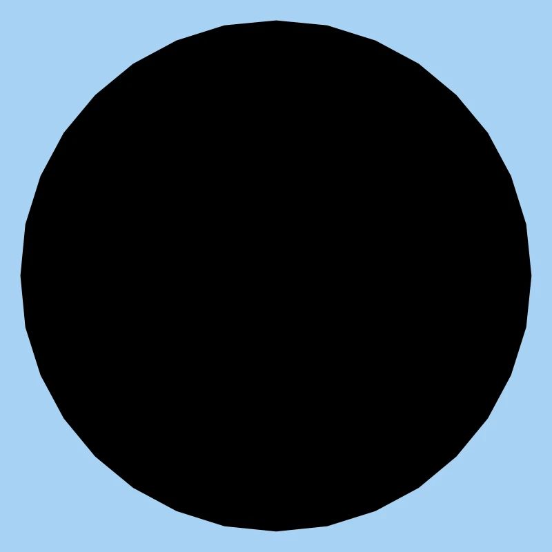 Mathematics-symbol - black circle - hole