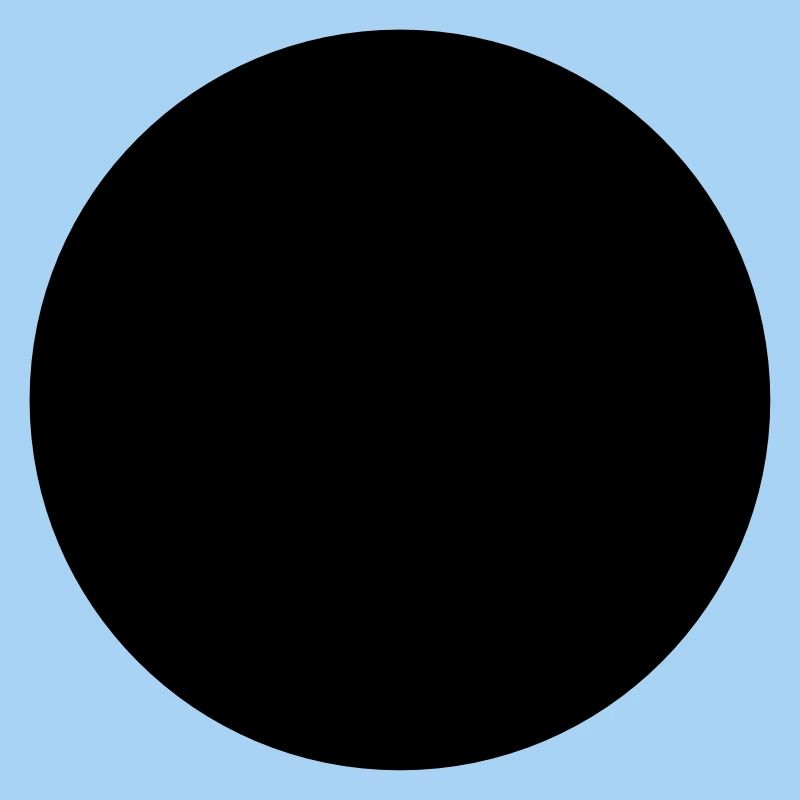Mathematics-symbol - black circle - hole