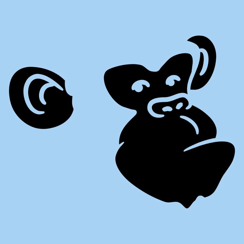 Conception de tête de singe cool