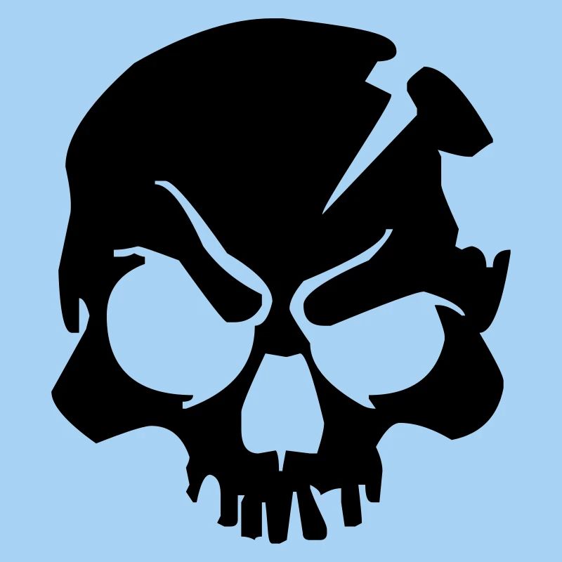 skull design bone