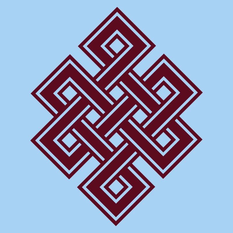 Noeud sans fin tibétain, éternel, celtique, boucle