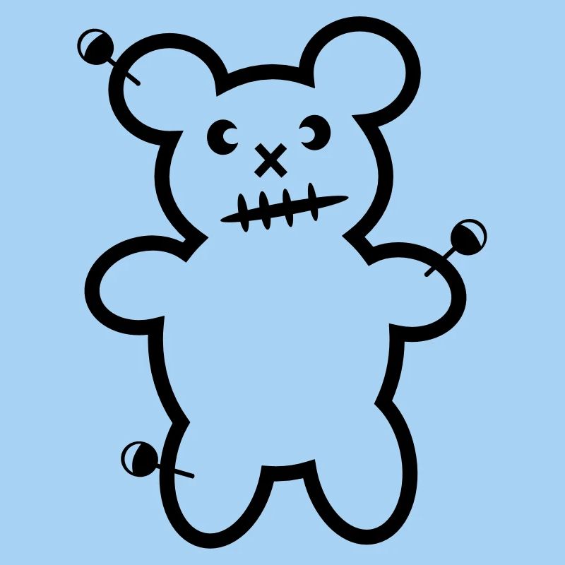 Vodoo Teddy Bear Bear Needles Horror Halloween