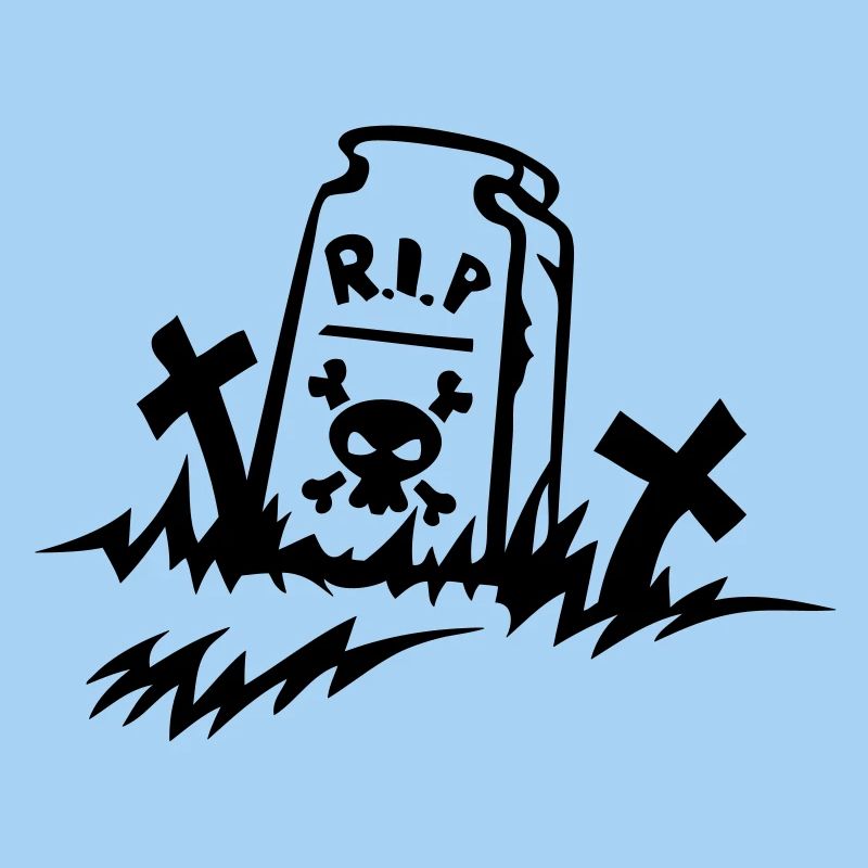 rip reste in peace tombe dessin