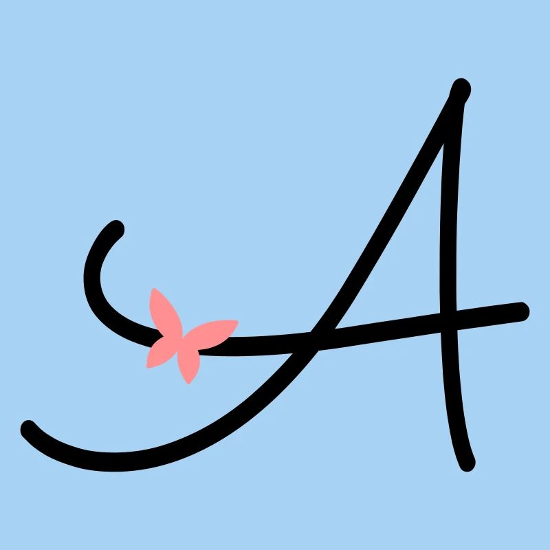 Buchstabe A Anfangsbuchstabe Schmetterling