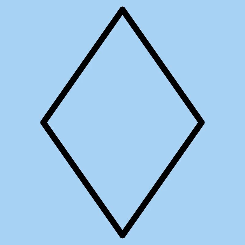 Mathematics diamond symbol-