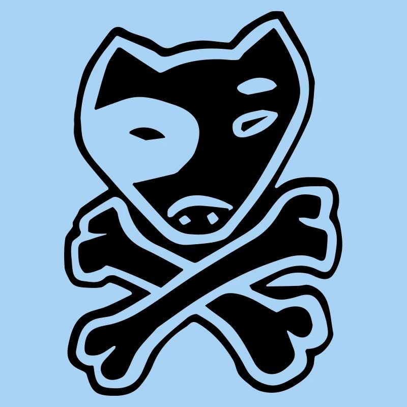 Pitbull chien crâne pirate
