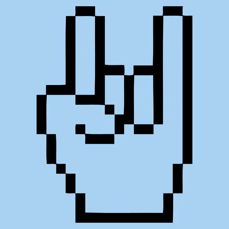 Handzeichen Cursor Rock