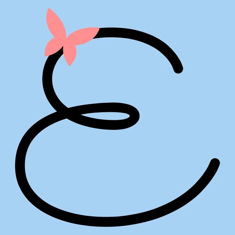Lettre E Papillon Lettre