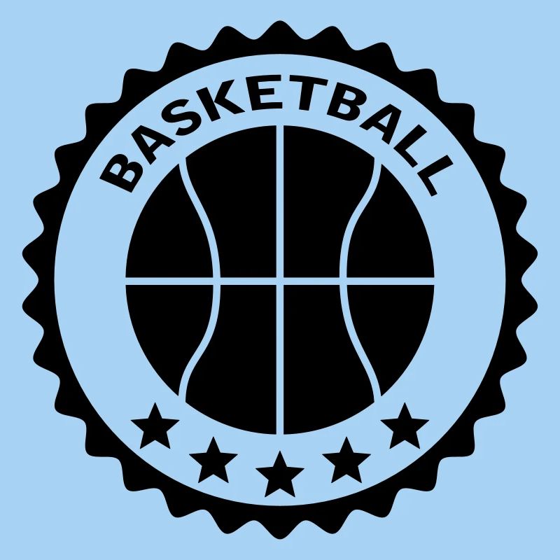 Basketball Stamp Logo Design