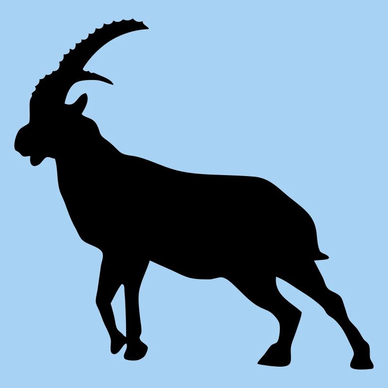steinbock steinbock silhouette tier berg