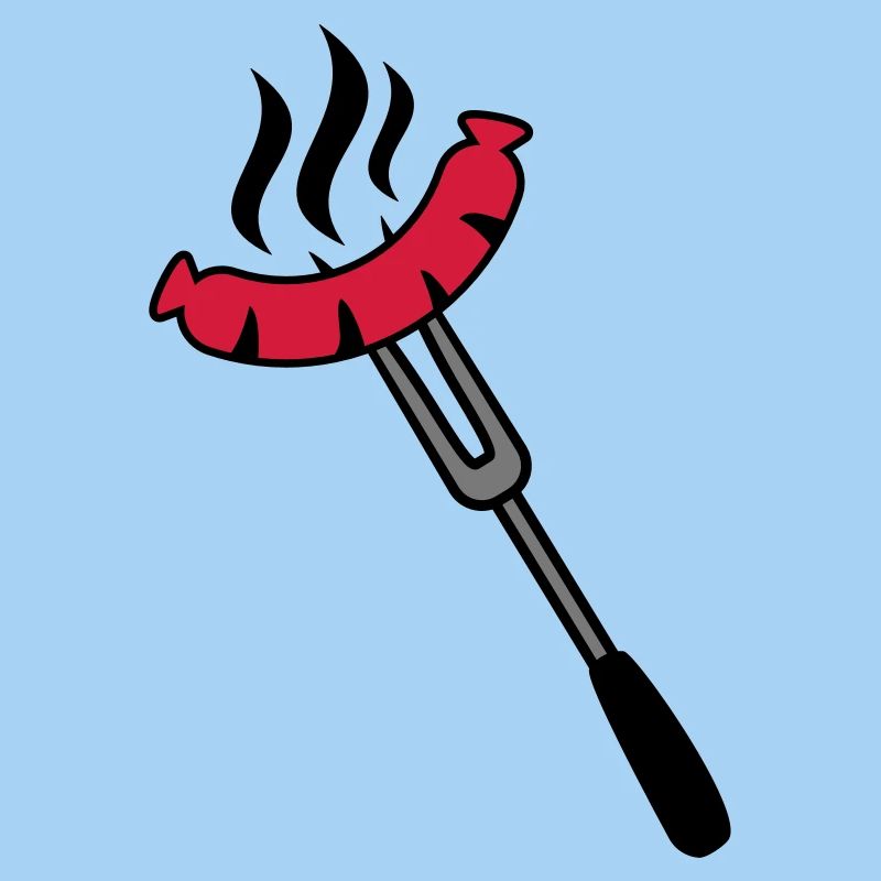 Grill Sausage Logo