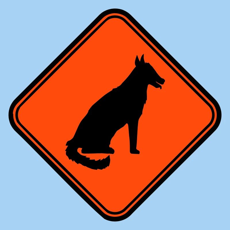 Dog Warning Sign Warning Note Danger Symbol