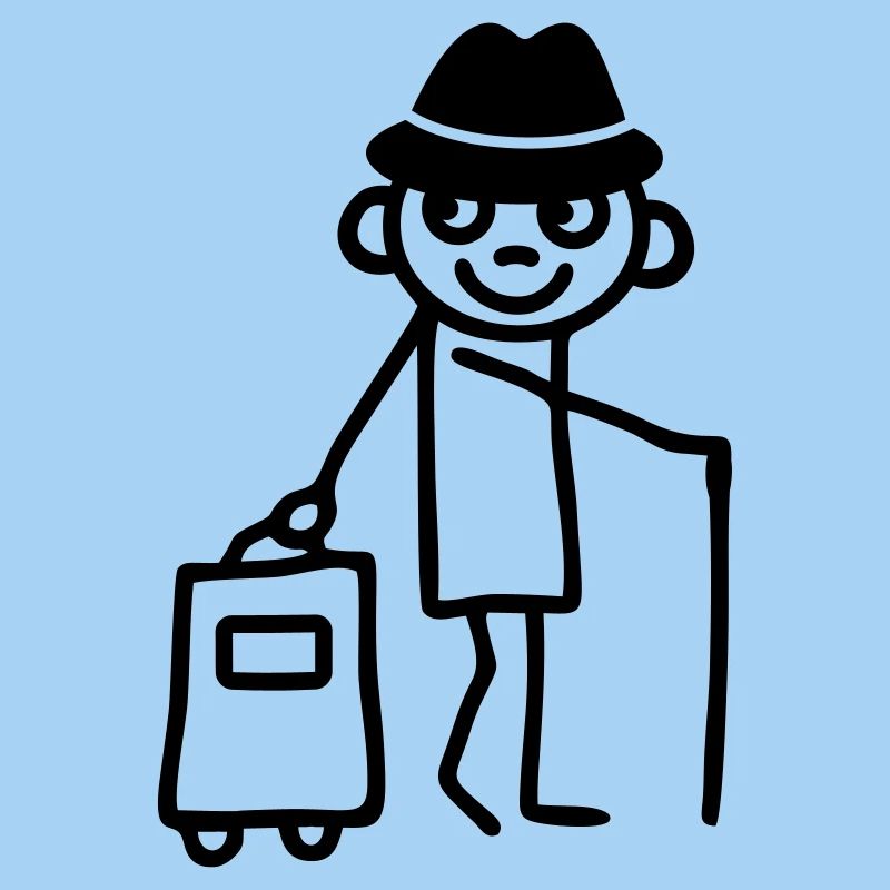 Man with trolley