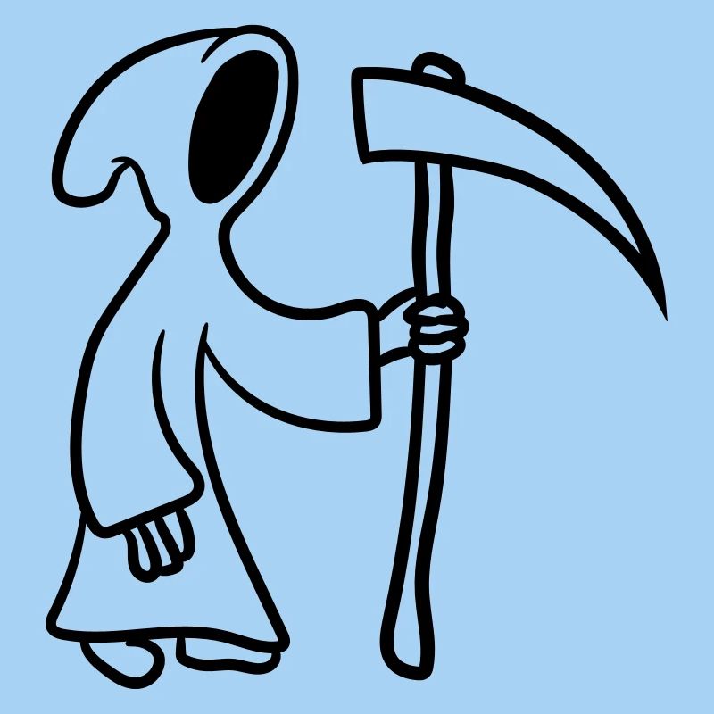 Comic Cartoon Tod mit Sense