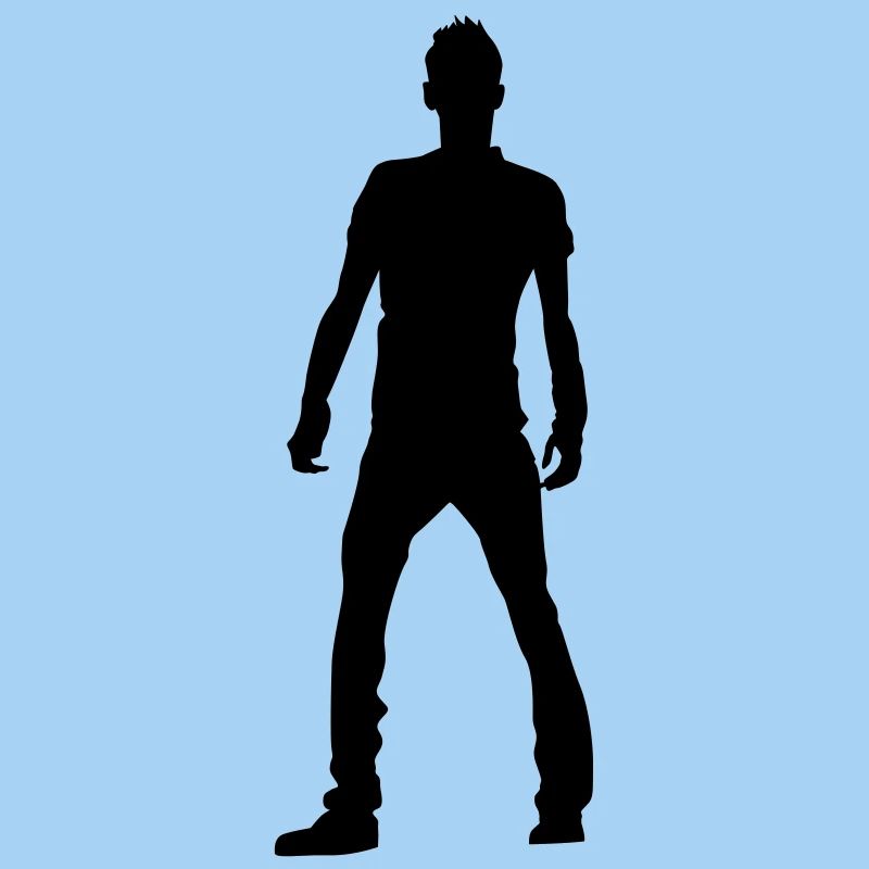 Mann Körper Silhouette Vektor-Design