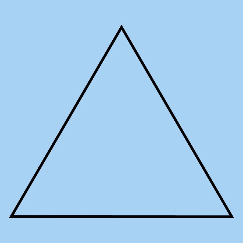 Triangle / / isocèle équilatéral / / cadre