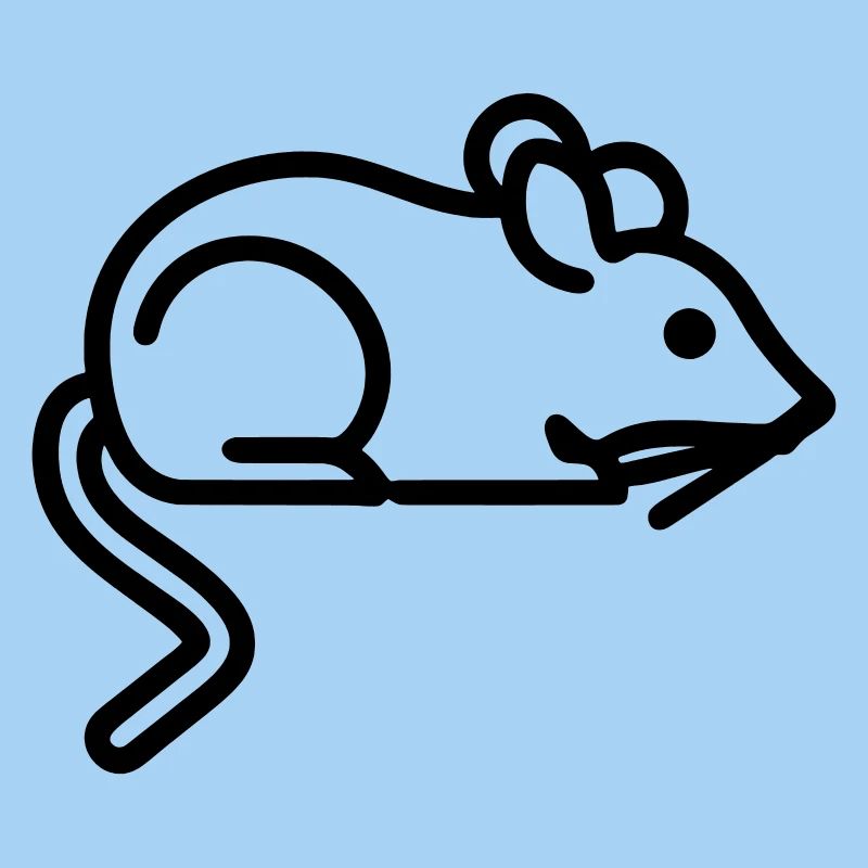 Icône de souris - Conception simple de contour noir