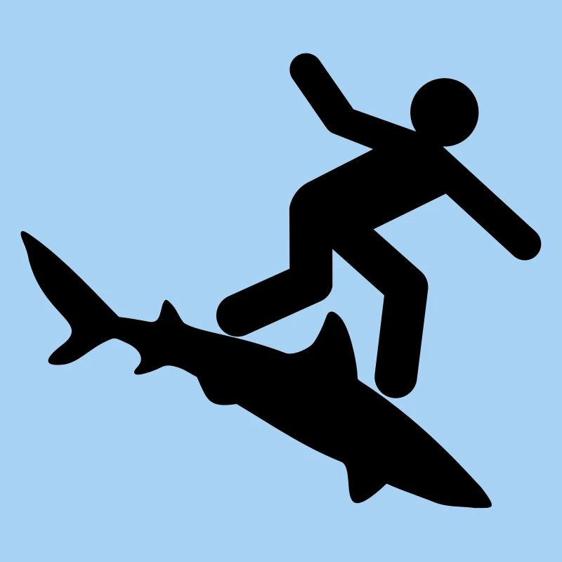 Shark - Surfer on shark