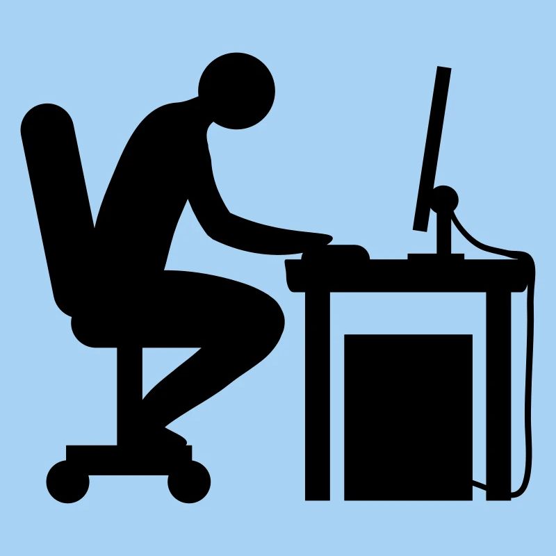 Computer Schreibtisch Nerd