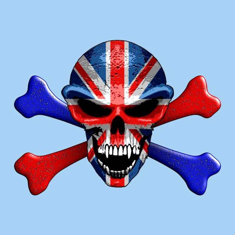 Union Jack Skull