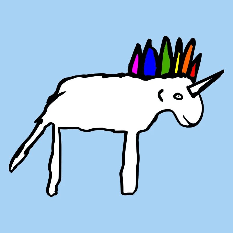 Beautiful scribbled unicorn