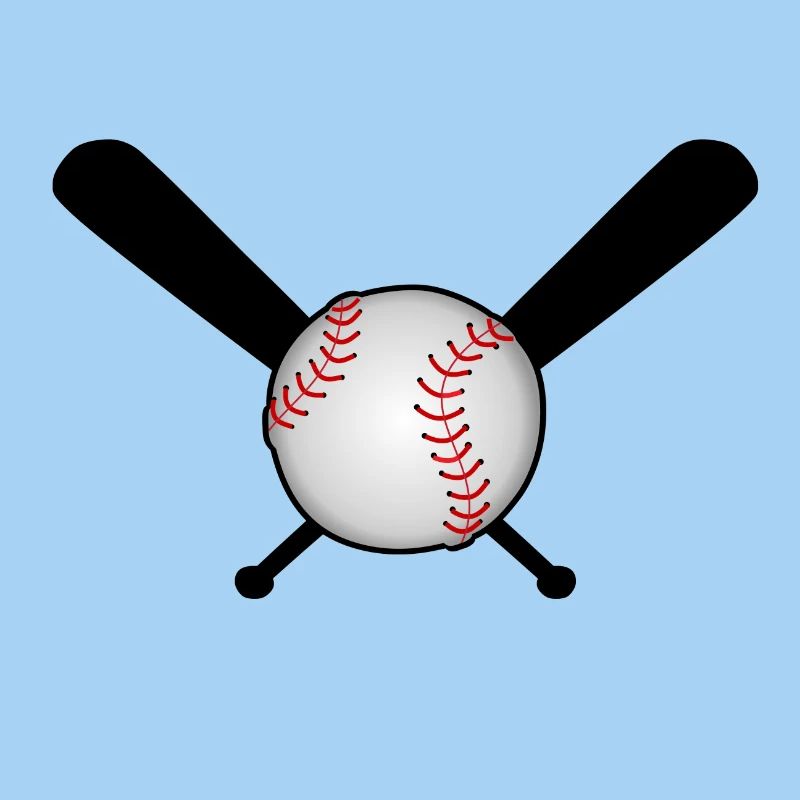 Baseball with baseball bat over cross