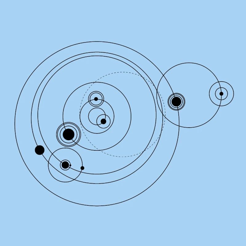 Solar system only (black)