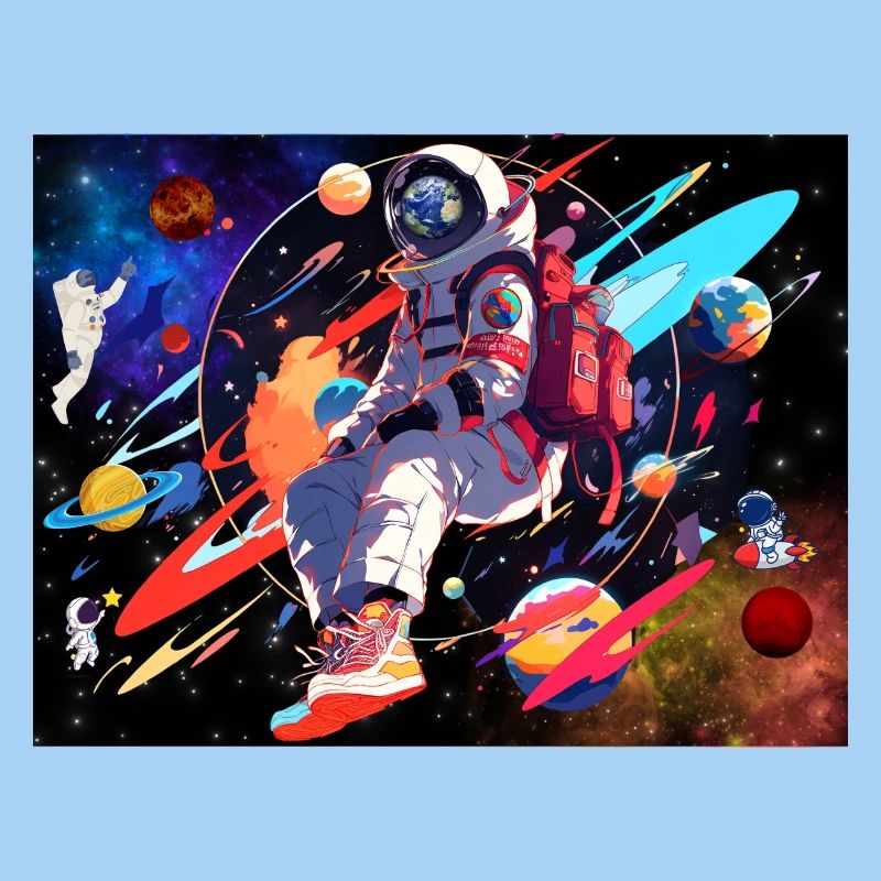 Astronaut and space
