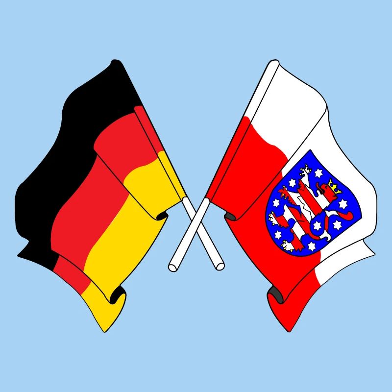 Drapeau Allemagne Thuringe
