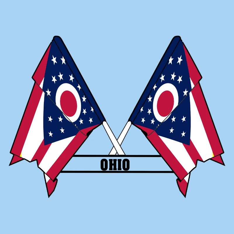 texte des drapeaux wee OHIO