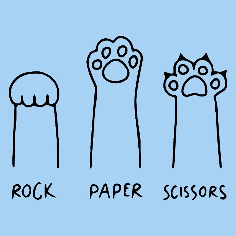 cat rock paper scissors funny