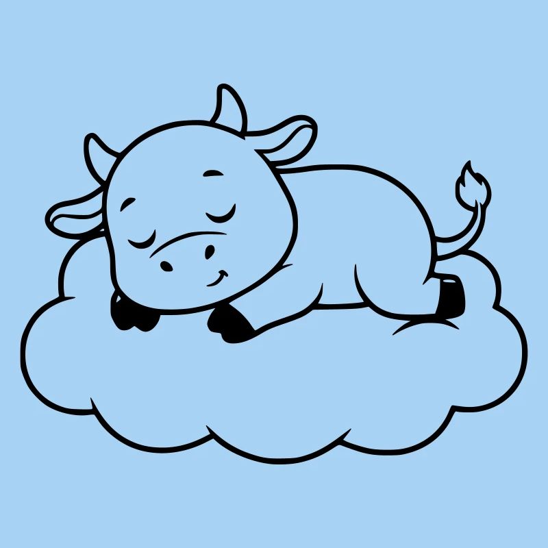 Nuage de Vache endormi Bébé de rêve