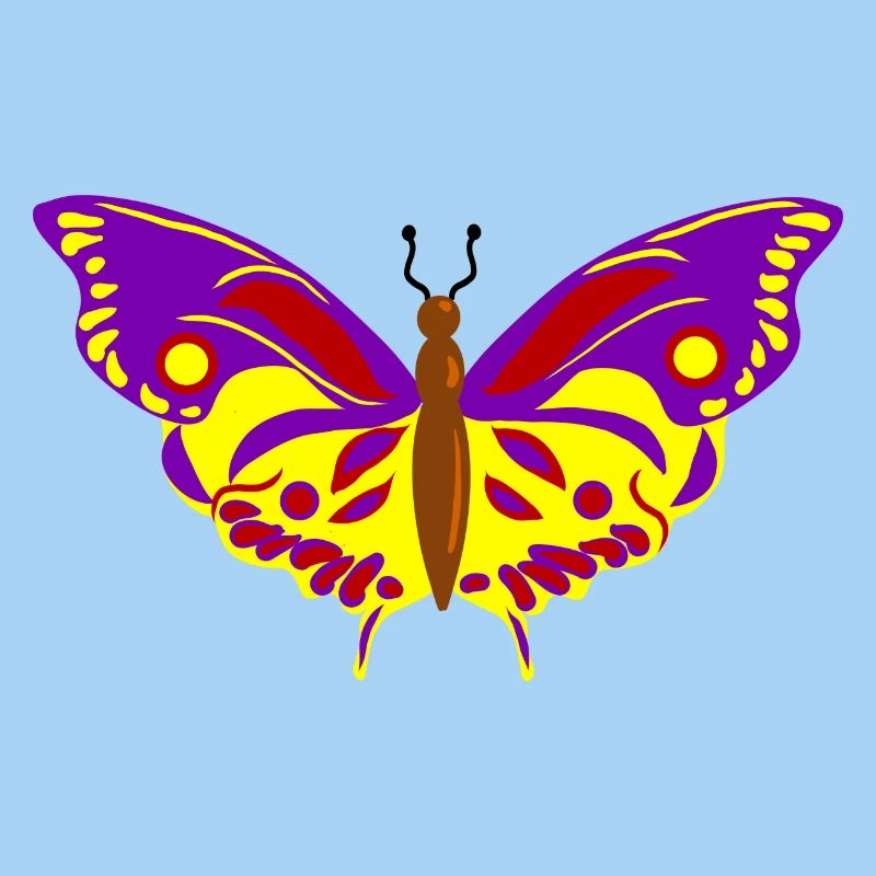 Vol de Papillon multicolore