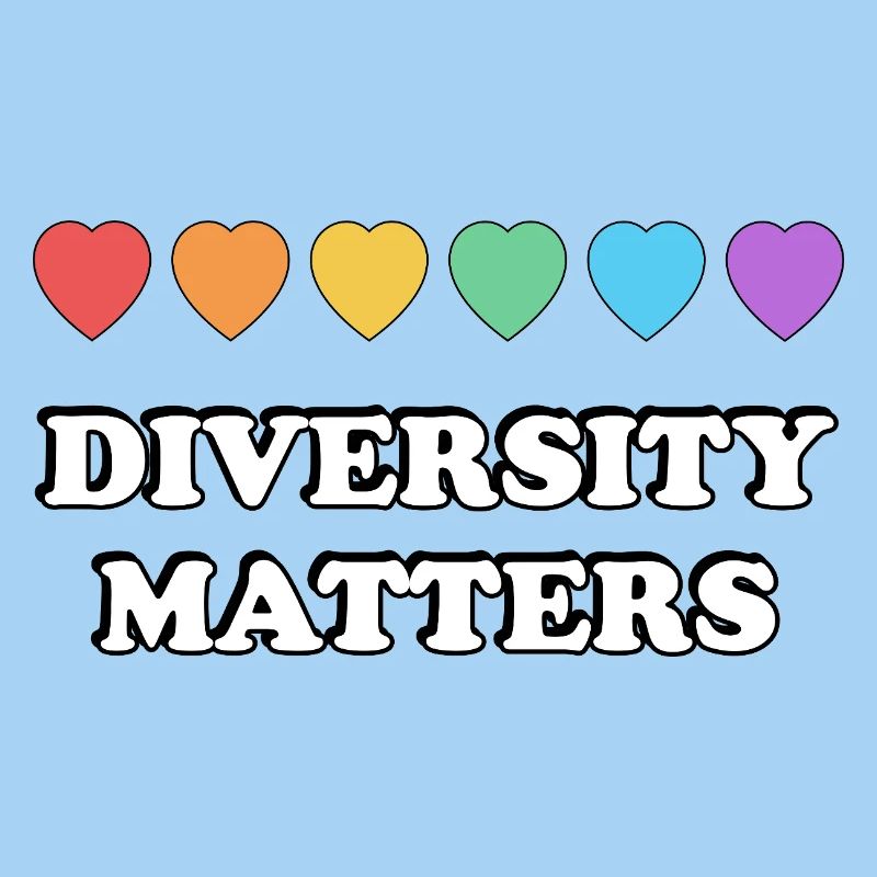 La diversité compte Rainbow Hearts