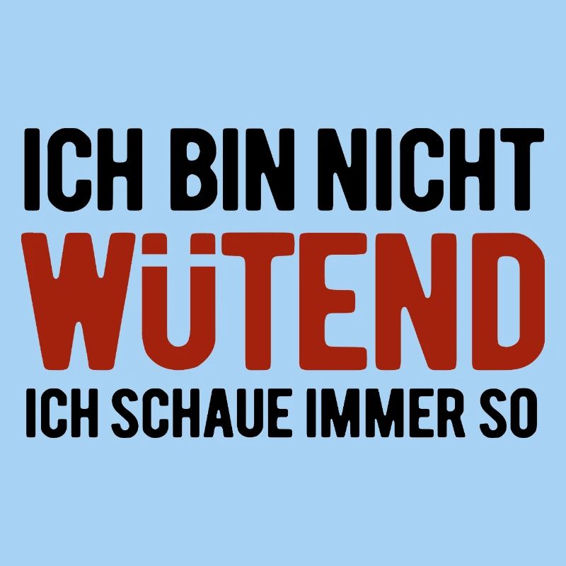 Ich bin nicht wütend - ich schaue immer so