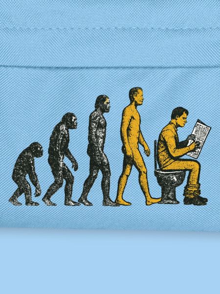 Evolution zum Klo-Mann Grunge Lustig
