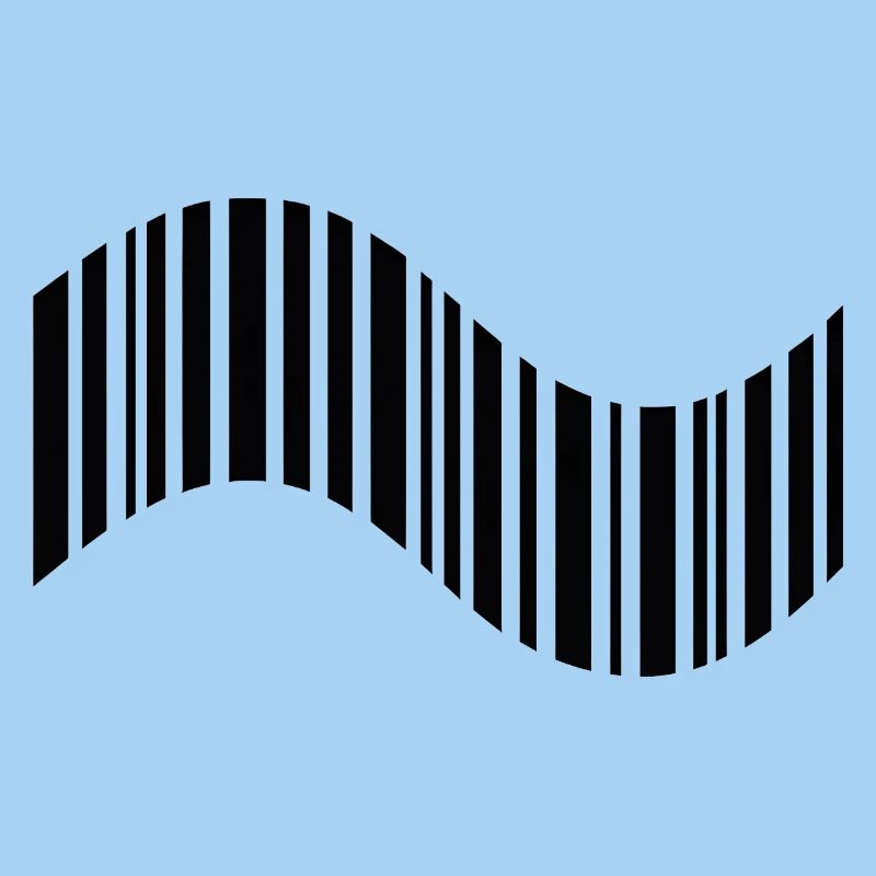 Barcode in Wellenform